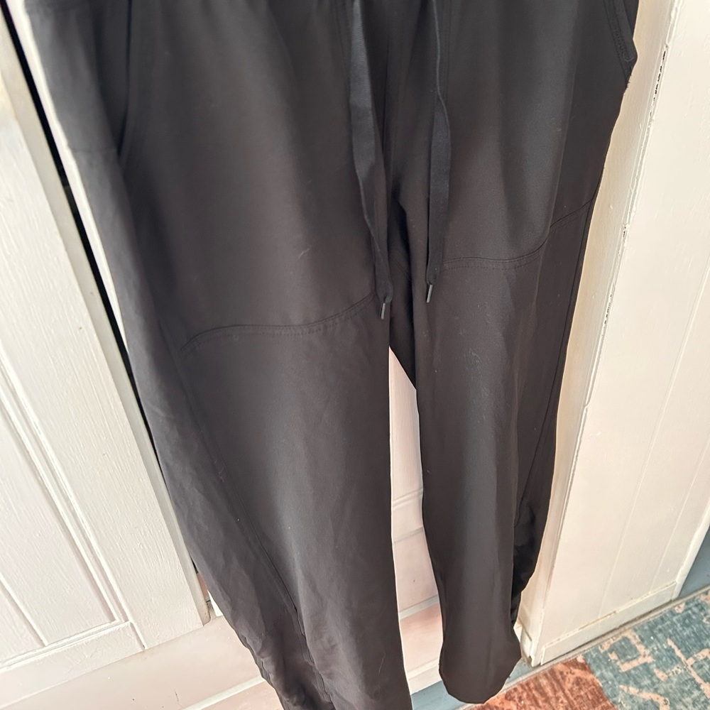 Jockey Black Casual Leggings w/Tie Elastic Waistband and Slit Ankle WOMEN’S NWOT - Picture 6 of 8